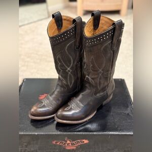 Freebird Women's Studded Dark Brown Cowboy Boots - Zion size 9